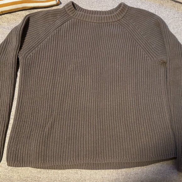 Jenni Kayne Sweaters - Jenni Kayne Cotton Fisherman Sweater in Olive Medium